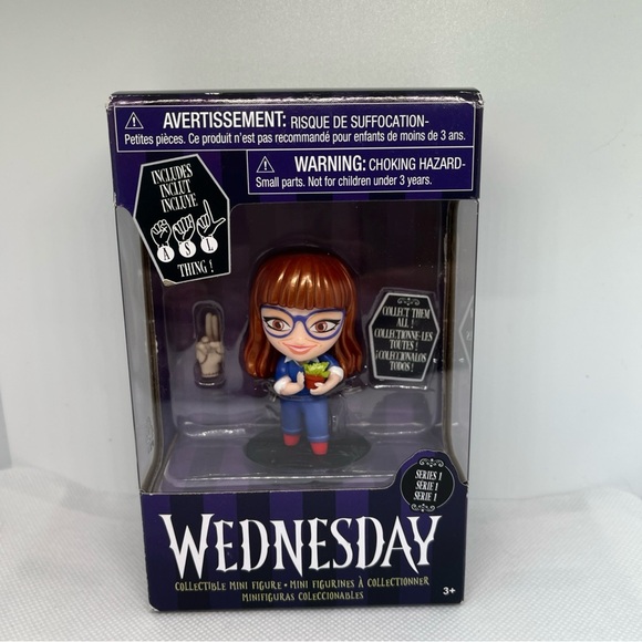 Addams Family Wednesday MARILYN THORNHILL 2.5" Mini FIgure & Thing ASL New - Picture 1 of 2